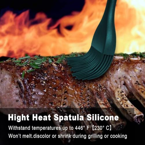 Walfos 600℉ Heat Resistasnt Basting Brush, BPA Free Silicone Pastry Brushes - Image 6