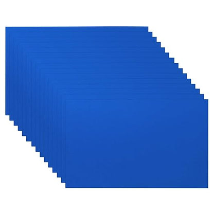 PATIKIL 2.1x3.3 Inch Anodized Aluminum Sheet Metal, 15Pcs Laser Plates Engraving Blanks 0.5MM Thin Rectangle for Crafting DIY House Laser Engraving, Blue