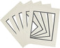 Golden State Art, 11x14 Double Mats for 8x10 - for Photos, Pictures, Frames - Acid-Free, 5 Pack, Light Gray Over Black