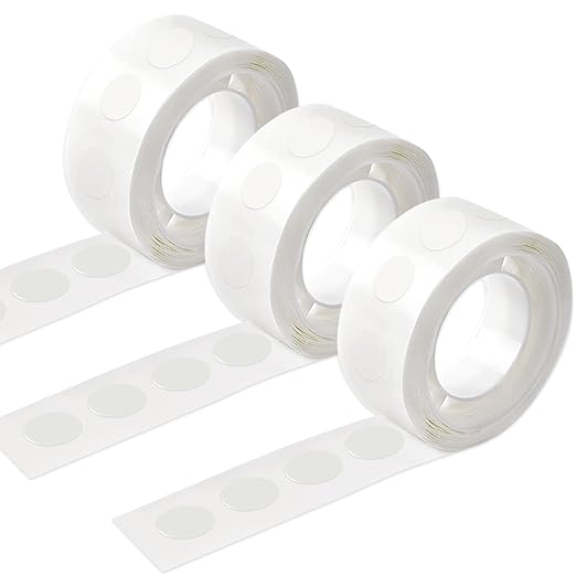 UPINS Glue Points Dots, 300Pcs Balloon Glue Adhesive Dots Double Sided Removable Glue Tape Dots for Balloons Crafts Decoration, 10 mm