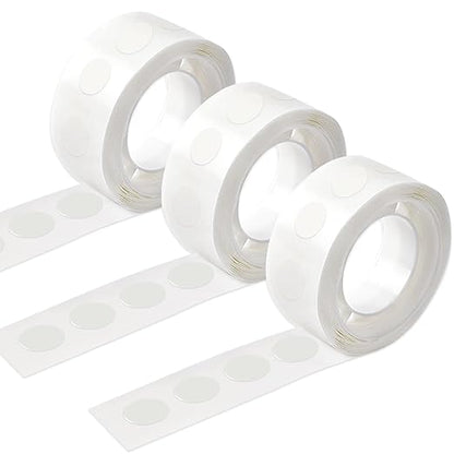 UPINS Glue Points Dots, 300Pcs Balloon Glue Adhesive Dots Double Sided Removable Glue Tape Dots for Balloons Crafts Decoration, 10 mm
