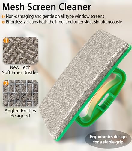 MyLifeUNIT Mesh Screen Cleaner, Detachable Window Screen Cleaning Brush - Image 3