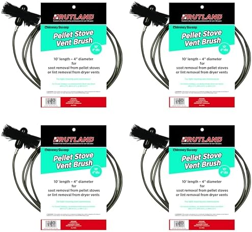Rutland 4-Inch Pellet Stove/Dryer Vent Brush by RutlandProducts