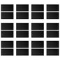 Laser Engraving Blank ABS Double Color Plastic Sheet, 11.8x6.49x0.05 inch Materials Double Color Plastic Sheet for Interior Signs, Badges, DIY Carving Pack of 12 (Black)