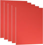 PATIKIL 7x5x1/32inch Anodized Aluminum Sheet, 5Pcs Metal Rectangle Aluminum Plate 0.8mm Thick Engraving Blanks for Laser Engraving DIY Decorative Crafting Home Decoration, Red