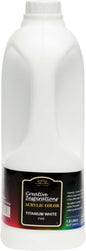 Creative Inspirations Acrylic Paint - Titanium White - 1.8 Liter - Smooth & Creamy Consistency, Vibrant Pigmentation, Great Coverage for Artists - Clean Up with Soap & Water