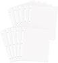 Zesthouse Photo Album Refill Pages for 3 Ring (10 Pack), 16 in Photo Albums Self Adhesive Pages Holds 8x10 5x7 4x6 2x3 Photos or Recipe Cards