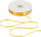HUIHUANG Yellow Satin Ribbon 1/8 inch x Continuous 100 Yards Double Faced Thin Satin Ribbon for Crafts, Gift Wrapping, Wedding Invitation Card, Tag Decoration