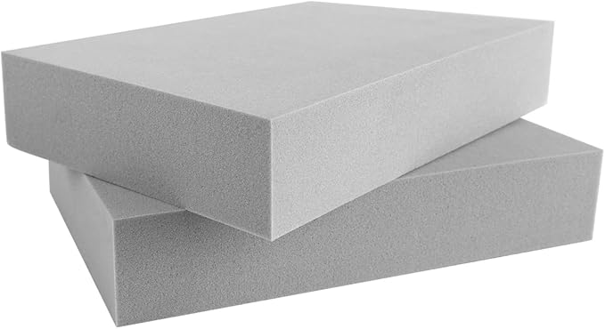 BAOFALI 12 Pcs Stamping Foam Grey Moldable Foam Stamps Plastic Dry Foam Stamp Pad Cut and Dry Foam Stamping Foam Block for Sculpture, Modeling, DIY Arts and Handicrafts Projects