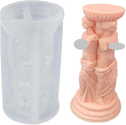 3D Venus Goddess Candle Mold Venus Goddess Portrait Ancient Roman Venus Resin Mold Silicone Mold for Candle Soap Resin Jewelry Making DIY Crafts Arts Decoration