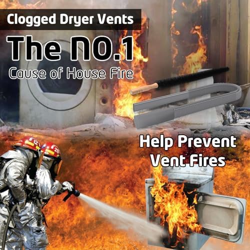PetOde 2Pcs Dryer Vent Cleaner Kit Universal Vacuum Hose Attachment & Brush - Image 7
