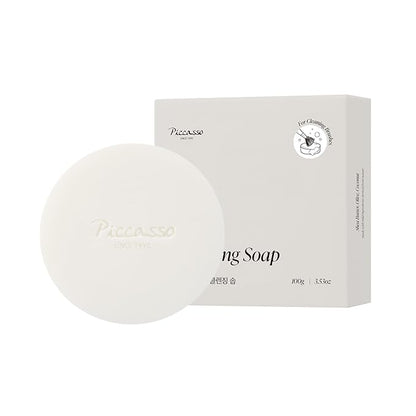Piccasso Brush Cleaner – Makeup Brush Cleaner Cleanser Soap for Deep Cleaning, Gentle Brush Cleaner for Makeup Brushes, Professional Brush Cleaner Make Up Solid Cleanser