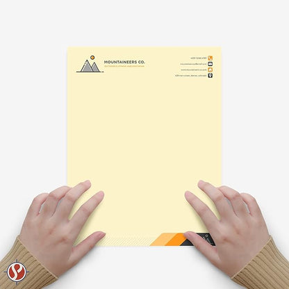 8.5 x 11" Ivory Color Paper Smooth, for School, Office & Home Supplies, Holiday Crafting, Arts & Crafts | Acid & Lignin Free | Regular 20lb Paper - 100 Sheets