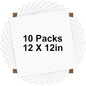 HTVRONT White HTV Heat Transfer Vinyl Bundle: 10 Pack 12"x12" Iron on for T-Shirt (1 PTFE Sheet Included), PU HTV Easy to Cut & Weed for Heat Design