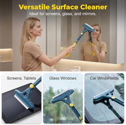 BusyLive 2-in-1 Window Screen Cleaning Brush Value Set, Wet and Dry Mesh Cleaner - Image 6