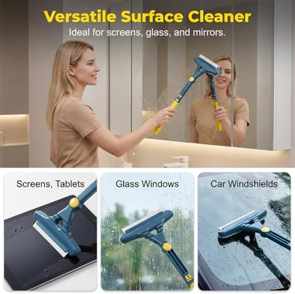 BusyLive 2-in-1 Window Screen Cleaning Brush Value Set, Wet and Dry Mesh Cleaner - Image 6