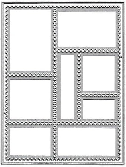 Lapoo Flowers Metal Cutting Die for Scrapbooking - Durable, Cut Stencils for DIY Scrapbook Photo Album Decorative Paper Card, Card Making Supplies, Embossing (Multi-Column Box 5.1 x 4 in)