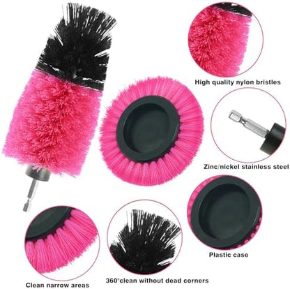 8 Pcs Drill Brush Attachment Set, Power Cleaning Scrub Brush Kit - Image 3