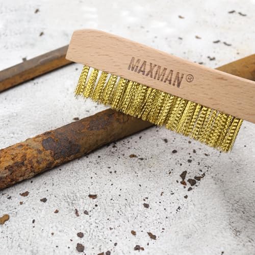 MAXMAN Brass Brush 2Pcs, Rust/Weld Cleaner - Image 4