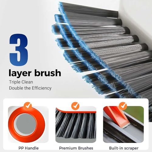 2 in 1 Cleaning Brush Window Track Cleaning Tools, Grout Cleaner Grip Brush - Image 7