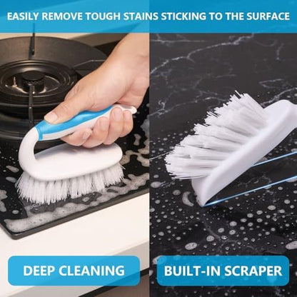 Scrub Brush Set, 4 Pack Deep Cleaning Brush Kit - Image 3