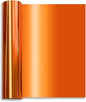 Tvinyl Warehouse Orange Foil HTV Metallic Heat Transfer Vinyl Roll 12" x 6FT for All Cutter Machine