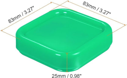 HARFINGTON Magnetic Pin Cushion Square Plastic Magnetic Sewing Pin Holder Storage Case Needle Cushion Tool for Sewing Projects, Green