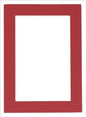 5x7 Mat for 8.5x11 Frame - Precut Mat Board Acid-Free Show Kit with Backing Board, and Clear Bags Deep Red 5x7 Photo Matte Made to Fit a 8.5x11 Picture Frame Matboard for Framing, Pack of 1 Mat