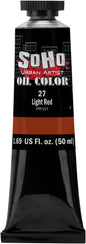 Soho Urban Artist Oil Paint - Light Red, 50 ml Tube - Best Valued Oil Colors for Painting, Excellent Pigment Load