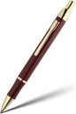 Red Gel Pen With 24K Gold Finish, Fine lacquer work, Fancy Men's And Women's Gift Set, Professional, ADMOK Black Refill, Smooth Writing, Executive, Commercial, Click, Nice Retractable Pens