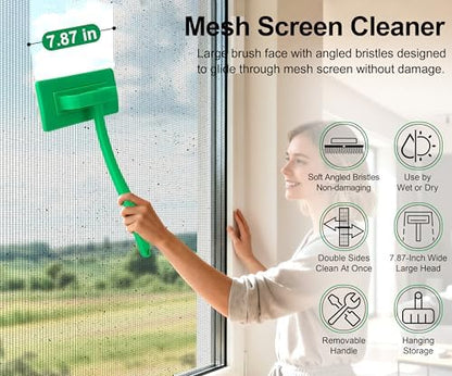 MyLifeUNIT Mesh Screen Cleaner, Detachable Window Screen Cleaning Brush - Image 5