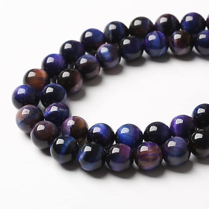 38pcs 10mm AAA Natural Tiger Eye Stone Beads Gemstone Round Spacer Loose Beads for Jewelry Making DIY Bracelet,Necklace, Earrings