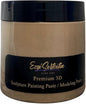 3D Sculpture Painting Paste|Texture Paste|Decorative Plaster|Ready to Use|Unique Metallic Pearl and Neon Colors|Ideal for Artwork|Stencil|Flowers|Texture and Art Relief|6 oz (Nude)