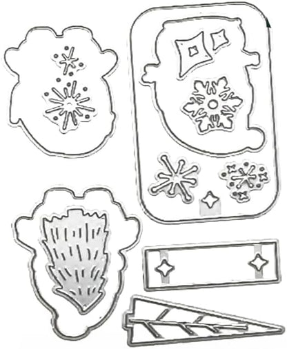 2025-2026 Stamps and Dies for Card Making, Stamps and Dies Set 2025 for Christmas and Halloween, Die Cut DIY Various Festivals Album Scrapbooking Birthdays Greeting Card (M4338)