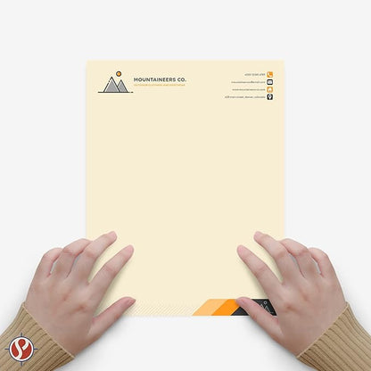8.5 x 11" Cream Color Paper Smooth, for School, Office & Home Supplies, Holiday Crafting, Arts & Crafts | Acid & Lignin Free | Regular 20lb Paper - 100 Sheets