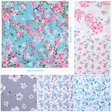 6PCS Thickened Glasses Cleaning Cloth Elegant Flower Design Microfiber Cleaning - Image 2
