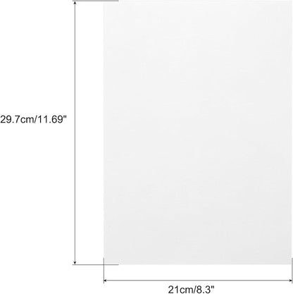 MECCANIXITY Colored Vellum Paper, 40 Sheet White Transparency 11.7 x 8.2 Printable Vellum Paper, Translucent Vellum Sheets for Printing Wedding Invitations, Ink Jet Laser Printer