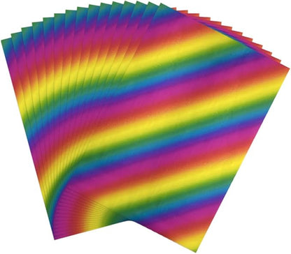 50 Sheets Toner Reactive Foil Sheet for Crafts Paper Holographic Heat Transfer Craft Foil Paper for Scrapbooking Stamping Cardstock Heat Transfer DIY Crafts Accessories 7.9 x 11.4inch