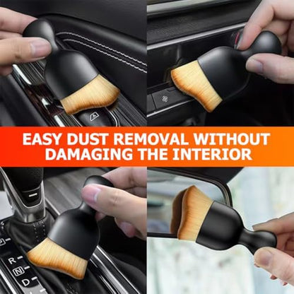 Blilo 3.86 Inch Curved Car Interior Vent Detailing Brush - Image 6