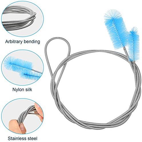 Patelai 12 Pieces Aquarium Filter Brush Set Aquarium Cleaning Brush Tools - Image 2