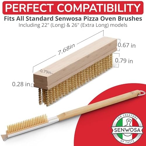 Senwosa Pizza Oven Brush Head Replacement Set - Image 3