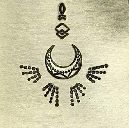 ImpressArt - Signature Geometric Mandala Metal Stamp Pack, Steel Punches for Metal Stamping (Pack of 5)