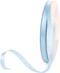 3/8" x 100 Yards Sky Blue Polyester Satin Ribbon Single Faced Bulk Fabric Ribbons for Gift Wrapping, Crafting and DIY Projects, Scrapbooking, Bows and Card Making