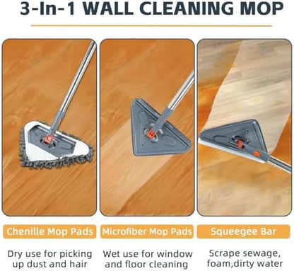 Long Handle Wall Mop & Baseboard Cleaner - Image 3