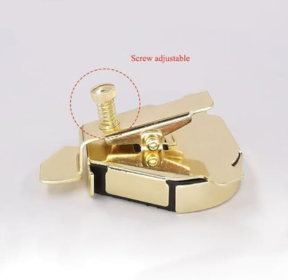 Bequilter Upgraded Multifunctional Magnetic Seam Guide for Sewing Machines, Adjustable Sewing Guide for Precise Stitching, Universal Sewing Supplies and Accessories (Gold)