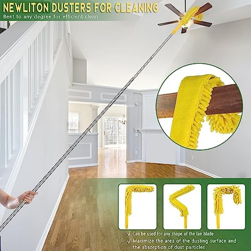 17FT Extendable Duster, 2-9 ft Extension Pole - Image 2