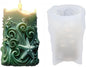Starfish Shell Cylindrical Candle Mold, Marine Conch Silicone Mold, Wave Epoxy Resin Casting Mold, Chocolate Fudge, DIY Wax Soap, Candle Making Process Essential Materials C