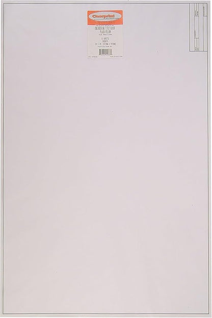 Clearprint 24" x 36" 1000H Design Vellum Sheets with Engineer Title Block, 16 lb., 100% Cotton, 10 Sheets Per Pack, 1 Each