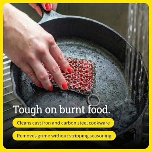 Lodge Chainmail Scrubbing Pad, Stainless Steel - Image 2