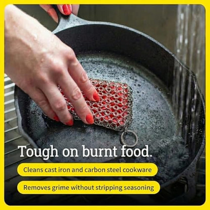Lodge Chainmail Scrubbing Pad, Stainless Steel - Image 2